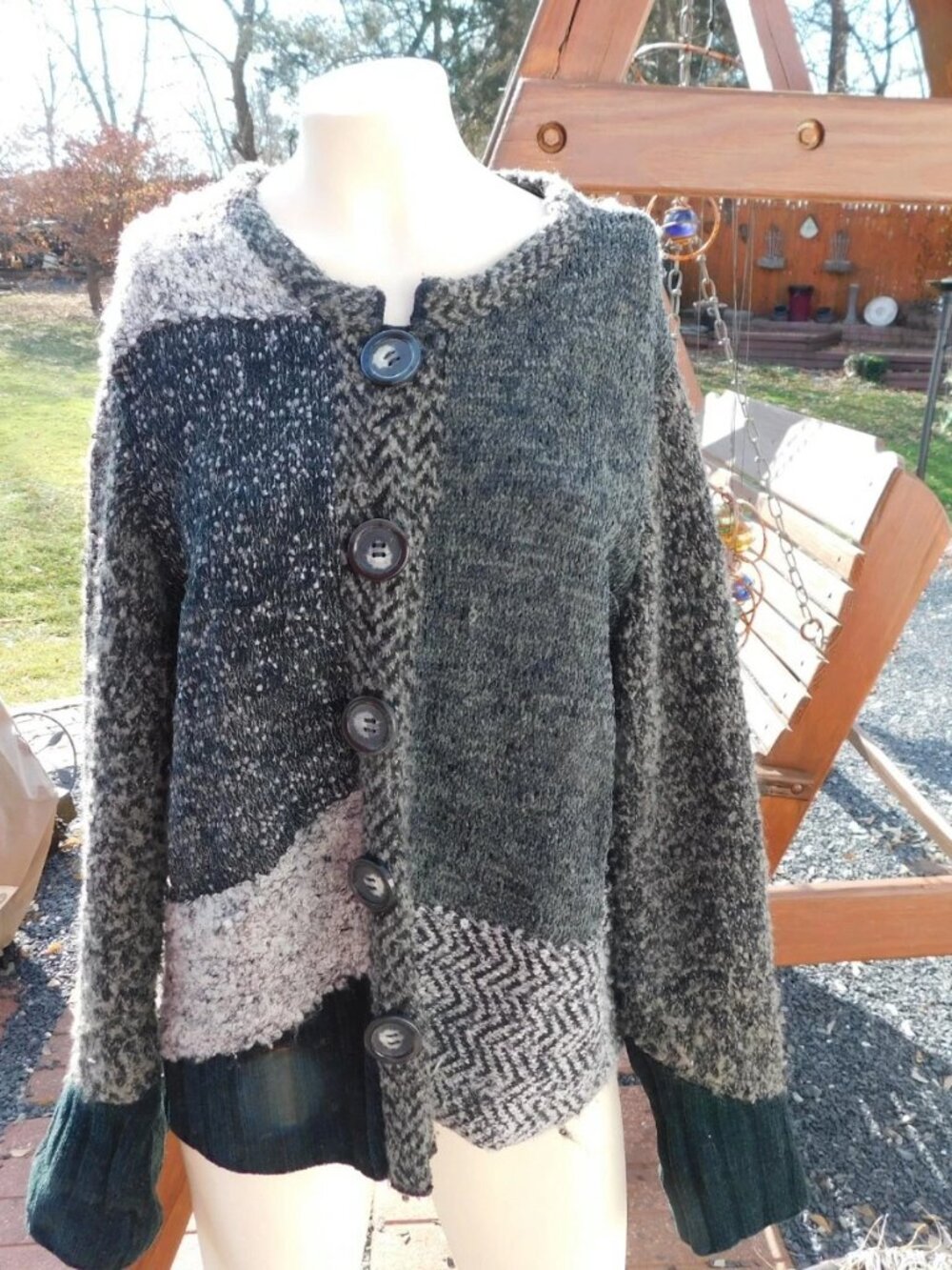 ORIVIS Womens Cardigan Sweater Size Large Buttons